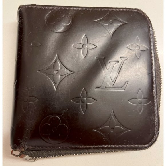 louis vuitton zippered brown wallet - Picture 1 of 3